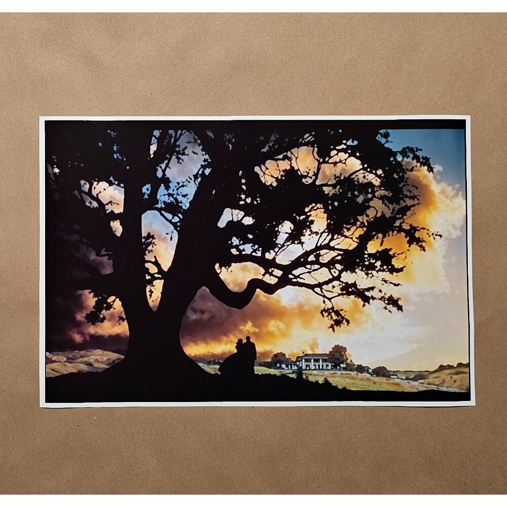 Gone With the Wind Movie Scene Print Georgia Mansion Home Civil War